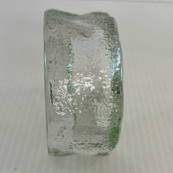 Partylite Iceland Green Textured Glass Round Tealight Votive Candle Holder - Picture 4 of 6